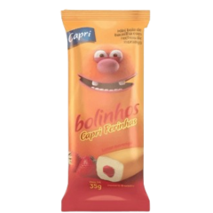 BOLINHO CAPRI FERINHAS BAUNILHA/ CHOCOLATE 35GR