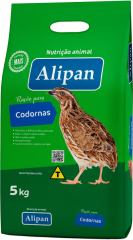 RACAO CODORNA ALIPAN FARELADA 5KG