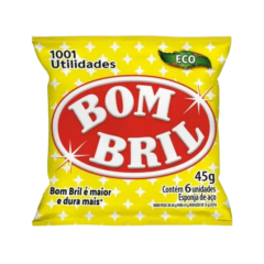 LA DE ACO BOMBRIL 6UN 45GR