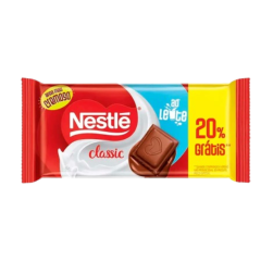 CHOCOLATE NESTLE CLASSIC AO LEITE 20% GRATIS 80 GR