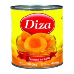 DOCE PESSEGO DIZA CALDA LATA 450GR