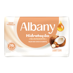 SABONETE ALBANY FEMININO BRANCO 80GR