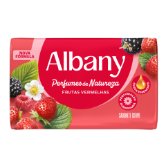 SABONETE ALBANY PERFUMADO VERMELHO 80GR