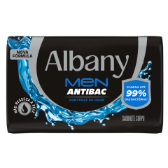 SABONETE ALBANY MASCULINO AZUL 80GR