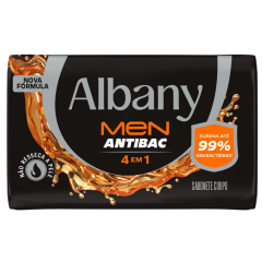 SABONETE ALBANY MASCULINO LARANJA 80GR