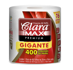 PAPEL TOALHA CLARA MAX PREM GIG 01X400