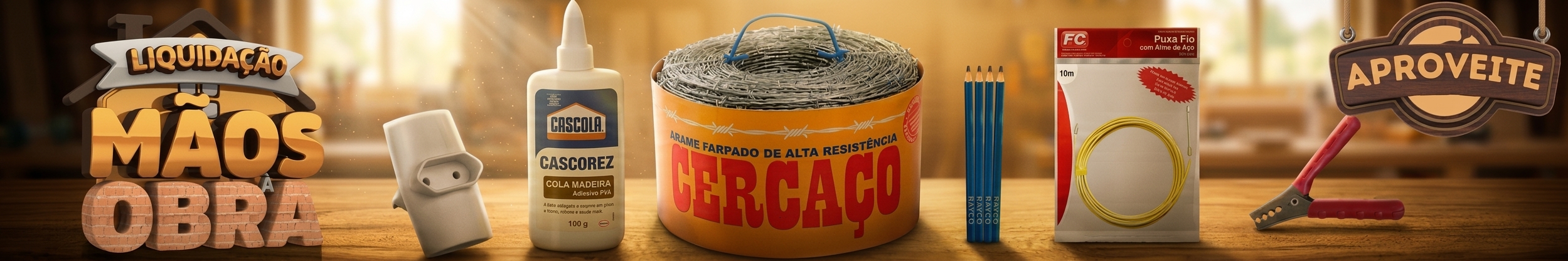 LIQUIDAÇÃO MÃOS A OBRA
